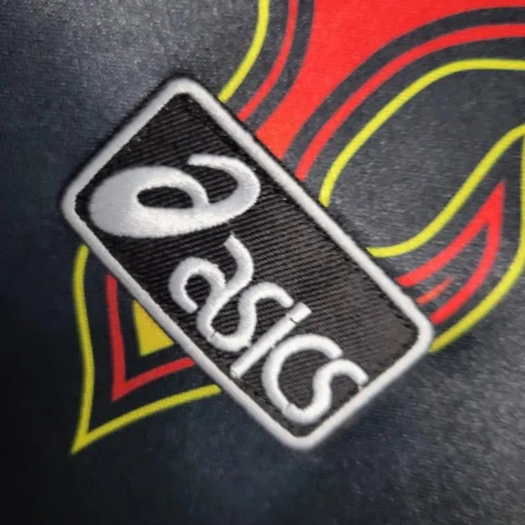 1998 JAP. GoalKeeper Red Flamme - Long Sleeve Jersey