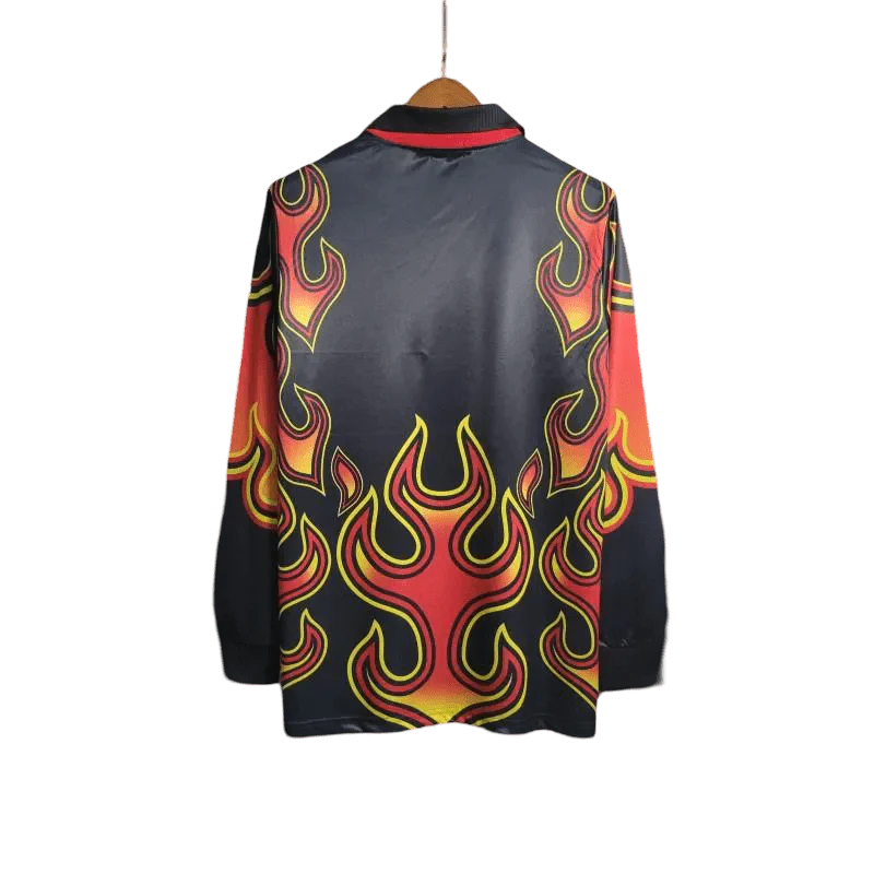 1998 JAP. GoalKeeper Red Flamme - Long Sleeve Jersey