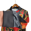 1998 JAP. GoalKeeper Red Flamme - Long Sleeve Jersey