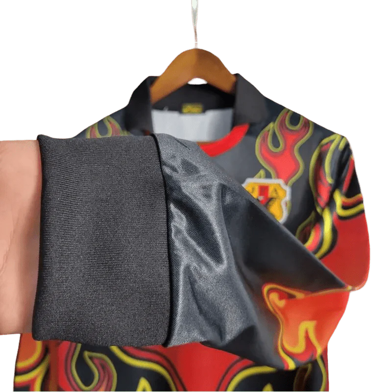 1998 JAP. GoalKeeper Red Flamme - Long Sleeve Jersey