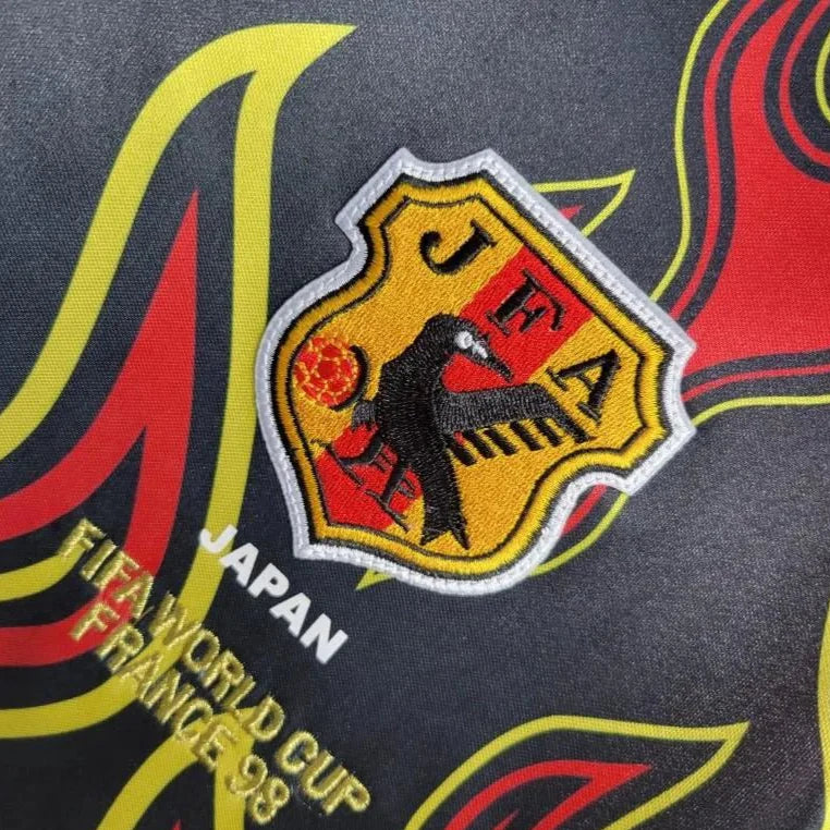 1998 JAP. GoalKeeper Red Flamme - Long Sleeve Jersey