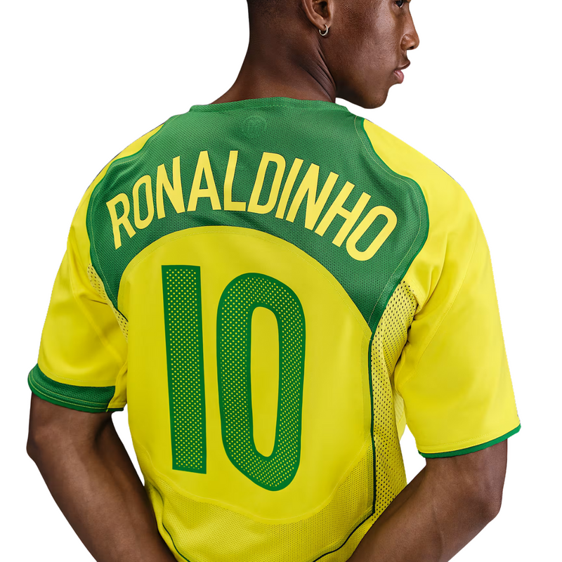 Ronaldinho BRA. 2004 Reissued Home Shirt